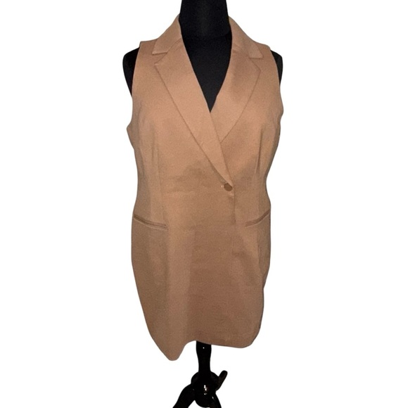 NWT SPANX The Perfect Vest Dress - Toffee Plus 1X - Picture 2 of 15